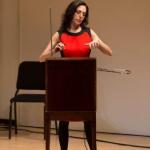 Soloing on theremin at Merkin Hall with NYFOS, Nov. 2015